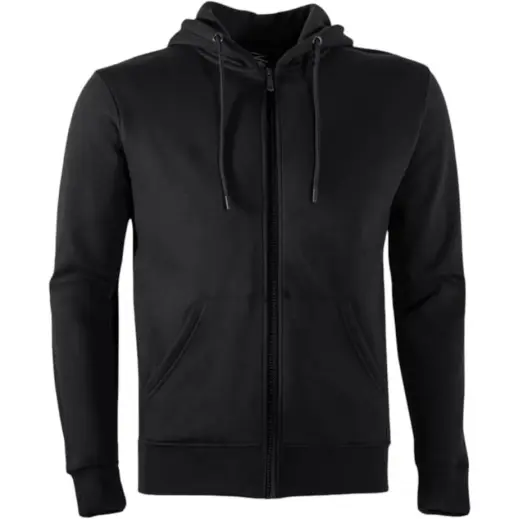FWRD Brooklyn Zipped Hoodie Black Front